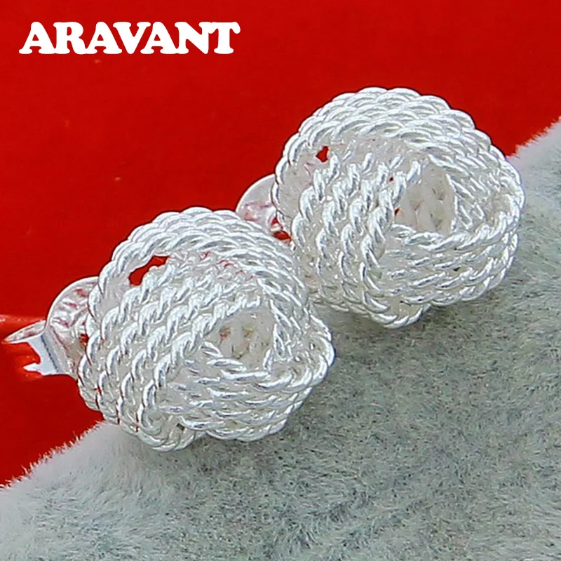 

925 Silver Earring Minimalist Studs Earrings For Children Girls Jewelry