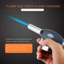 

Tig Camping BBQ Flame Gas Torch Gas Burner Gun Flame ThrowerMaker Torch Lighter Automatic Piezoelectricity Ignite Soldering Tool