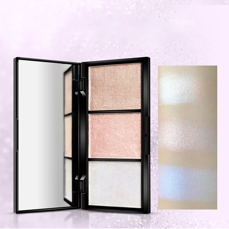 3-color High Light Shadow Disk пудра для лица прессованная пудра ремонтная палитра натуральная основа для макияжа Косметические Продукты Красоты Новинка