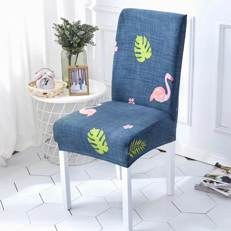 Monily 1 шт. барокко простой чехол на стул растягивающийся гибкий чехол на сиденье съемное синее Защитное приспособление на стул чехол для кухни семьи - Цвет: 5