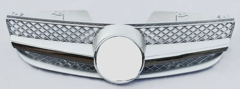 Класс SL R230 сетчатая решетка с ABS Материал передняя гоночная решетка гриль подходит специально для модели 2007-2008 - Цвет: Silver