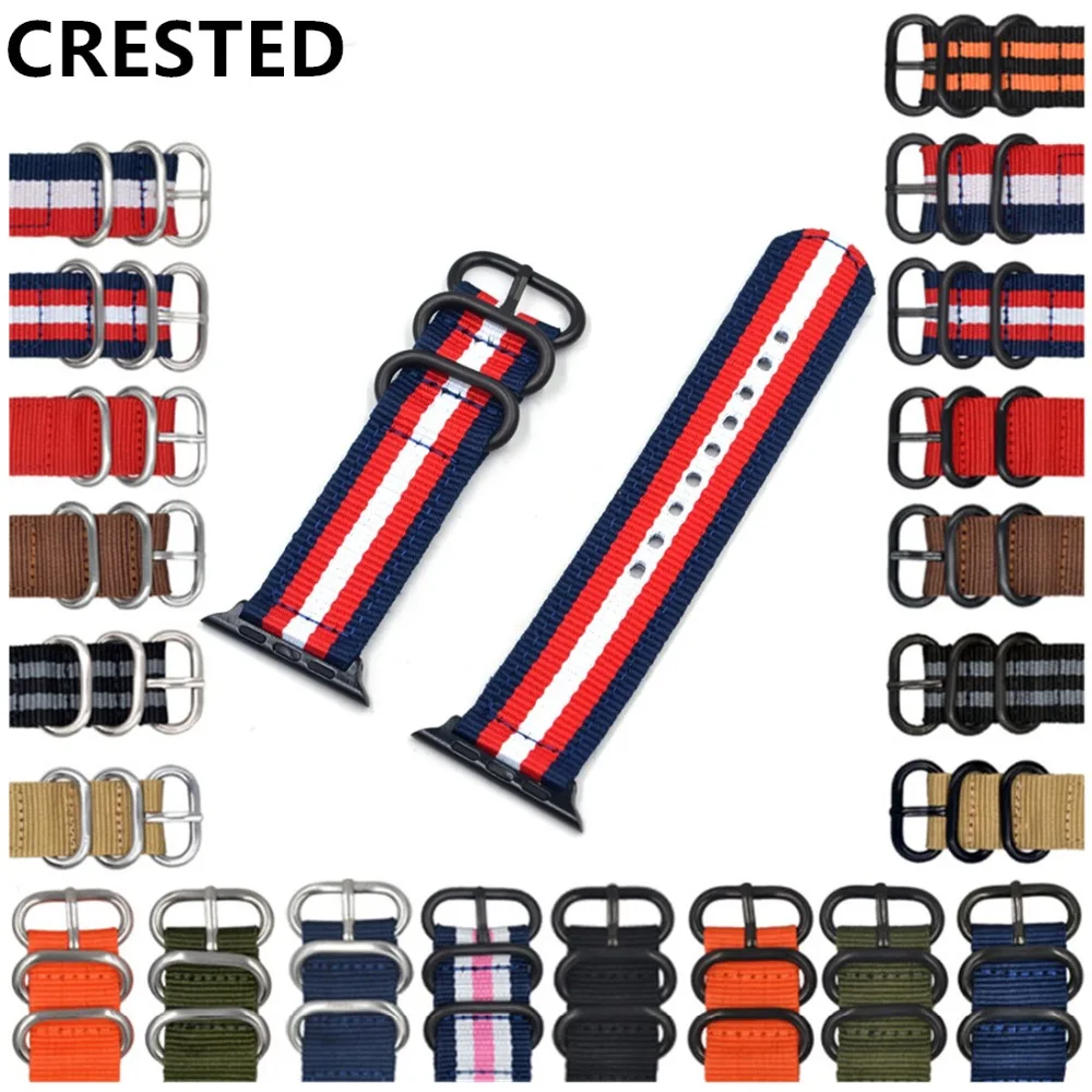 

Sport strap For Apple watch band 4 42mm 38mm 3 iwatch band 44mm 40mm correa nylon Watchband Bracelet belt watch Accessories 2/1