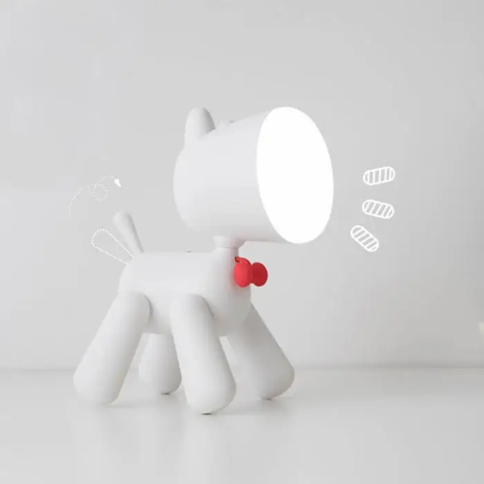 Собака ночник лампа настольная лампа для чтения USB заряжаемая милая собака дети мультфильм Ночная лампа может CSV