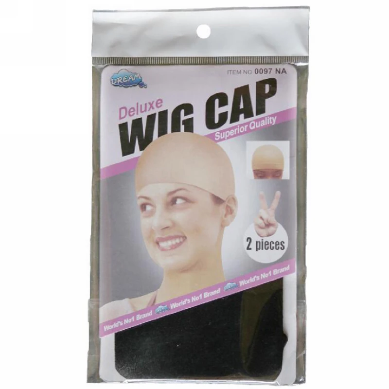 2pcs 2Colors Soft Wig Caps Unisex Stretchable Elastic Mesh Hair Net Stocking Wig Cap Hairnet Mayitr