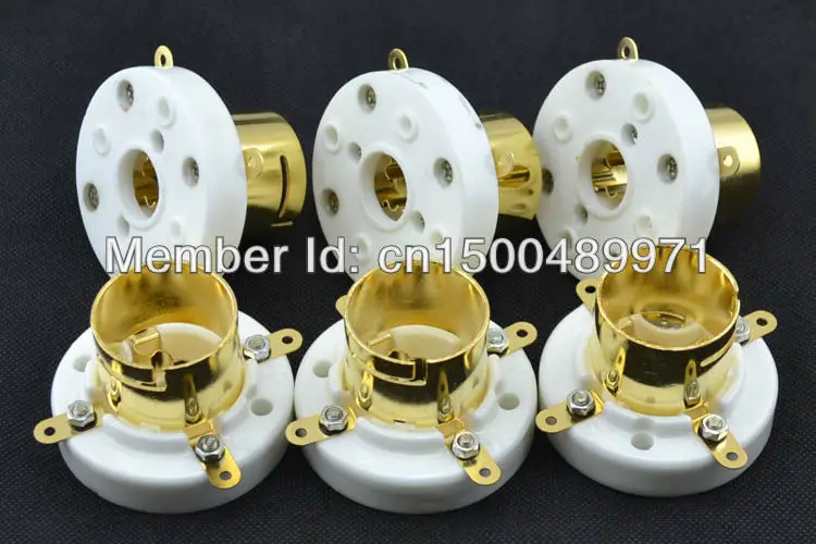

2*ceramic 4pin gold plated medium BAYONET tube socket for 813/811/300B/2A3/274A/71A/866