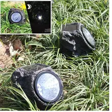 Adeeing Солнечный свет Управление Смола камень пятно света Открытый Водонепроницаемость 4 светодиодный пейзаж лампа сад декоративные