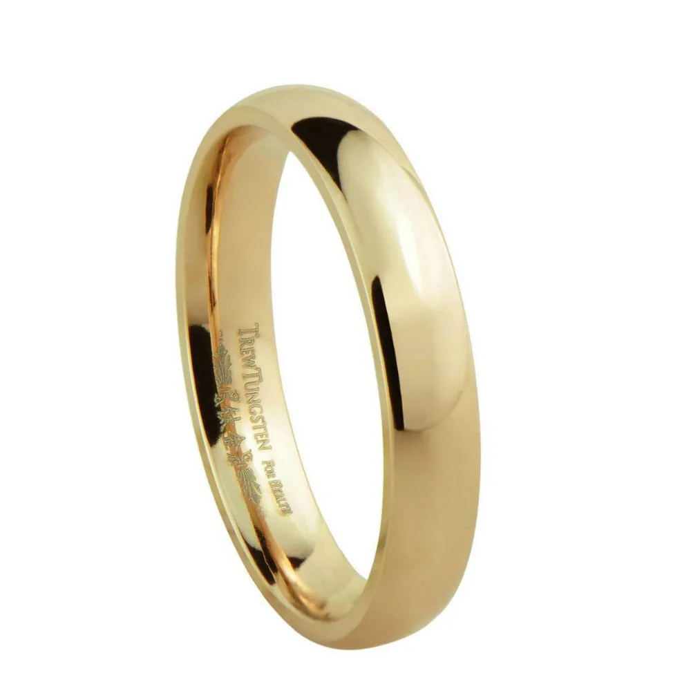 

Womens Domed Titanium Wedding Band width-3.5MM /TIRI0001RL /customize engrave