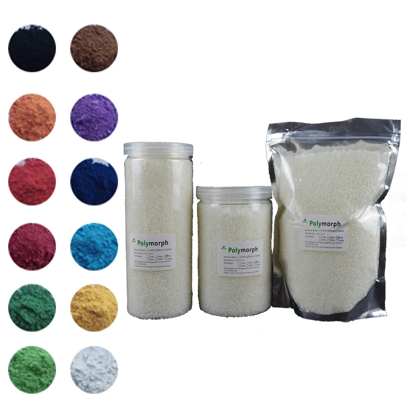 

1250g PCL and 12 color kits Shape Shifter Thing Thermoplastic Mouldable Plastics PolyMorph Instamorph for mould