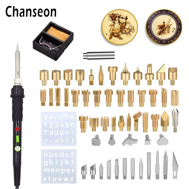 SISHUINIANHUA 71PCS 60W Electric Soldering Iron Tips Kit Wood Burning Pen Adjustable Engraving Tool Set Welding Equipment Tools Woodworking SISHUINIANHUA 71PCS 60W Electric Soldering Iron Tips Kit Wood Burning Pen Adjustable Engraving Tool Set Welding Equipment Tools Woodworking