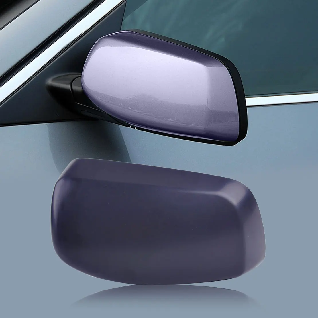 CITALL Left Side Door Rear View Mirror Casing Cover Cap 51167078359 for BMW 5 E60 E61 525i 525xi