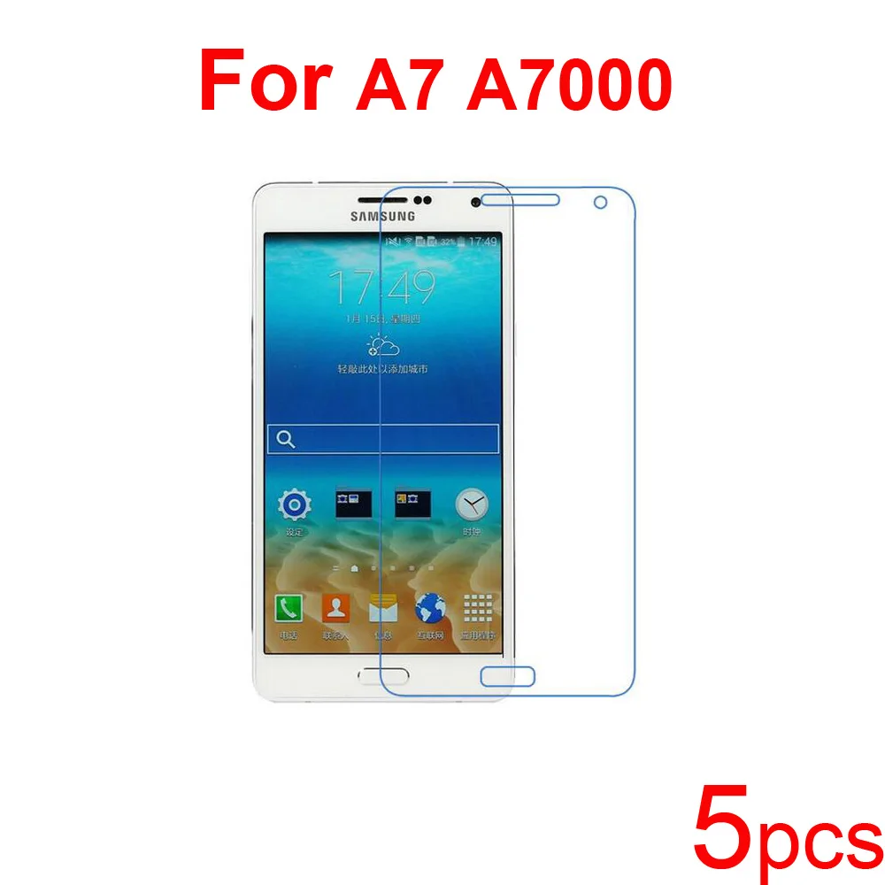 5 шт. гвардии Защитные пленки защитные Пленки Для Samsung Galaxy A7 A7000 Ultra Clear/Анти