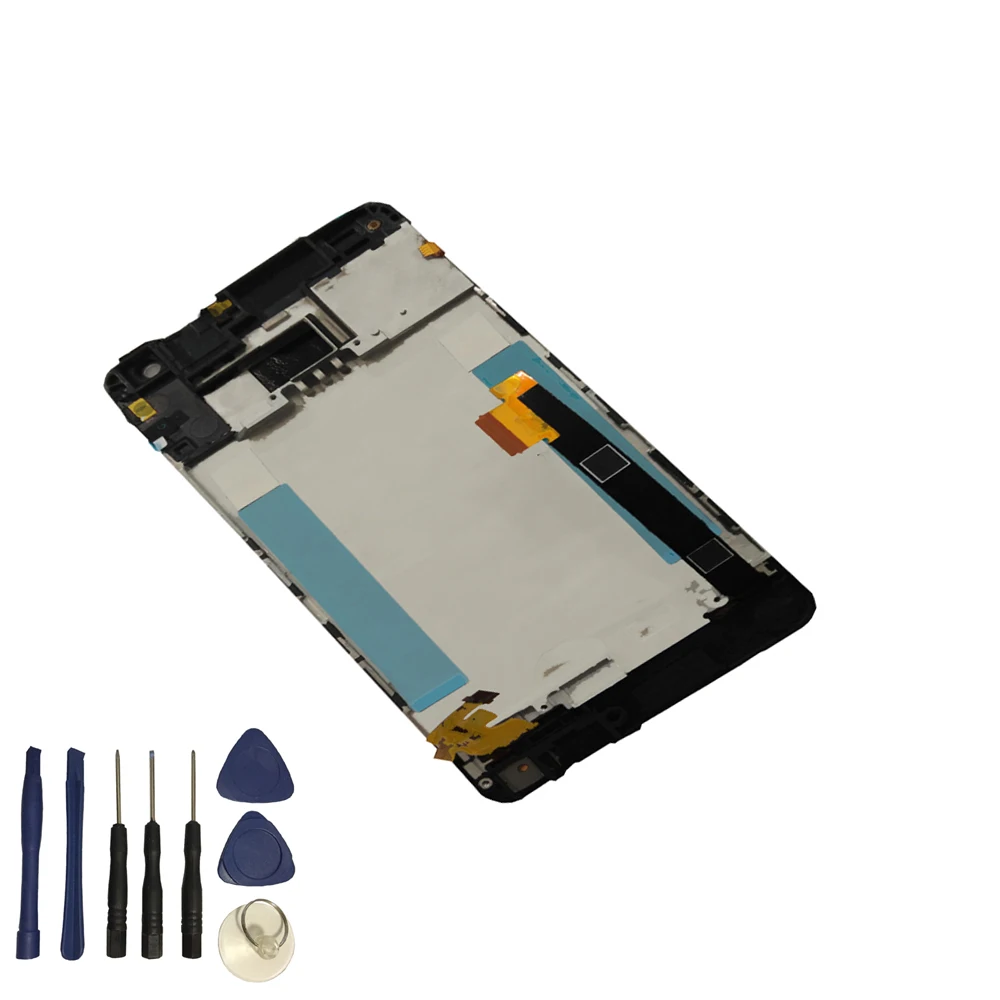 

For HTC One Mini M4 601e 601s Black / White Touch Screen Digitizer + LCD Display Monitor Module Assembly With Frame + Free Tools