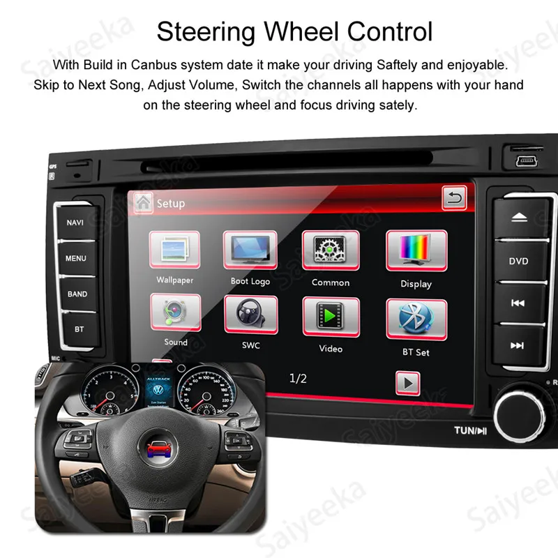  car dvd auto radio stereo navigation for vw (15)