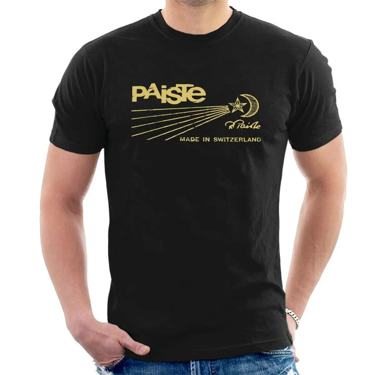 PAISTE T SHIRT Vintage Style Cymbals Since 1901 Drummer Drums ALL SIZES ...