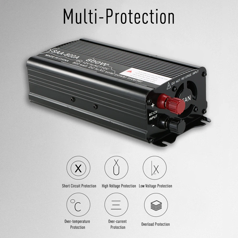 400 W 500 W 600 W 600 W фары для автомобилей Мощность инвертор солнечной Мощность инвертор DC12V переменного тока для адаптера переменного 10 V Dual USB Автомобильное зарядное устройство Интерфейс Модифицированная синусоида преобразователь