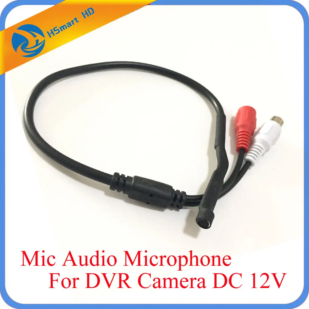 

New Mic Audio Microphone for CCTV Security DVR Camera DC 12V CCTV Microphone 2pcs