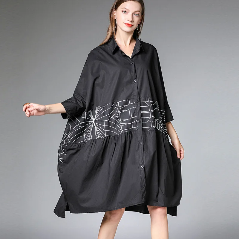 100% Cotton Geometric Printing Blouse Korean Causal Shirt 2019 Summer Short Sleeve Turn-down Collar Shirts Woman Blusas Tops |