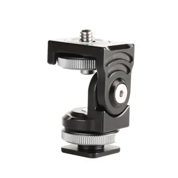

Hot Shoe Stand Monitor Mount Vlogger Original Mount 176 Degree Upper Rotation 360 Degree Base Rotations with Screw Fixture drop