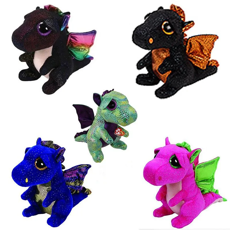 15cm Ty Beanie Boos Collection 6" Anora Cinder Darla Merlin Saffire the