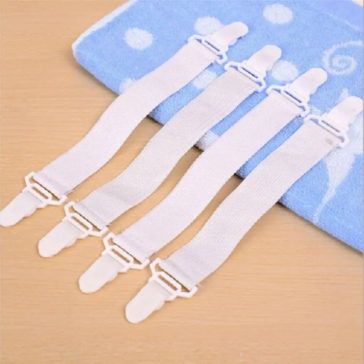 

4PCS Bed Fasteners Sheet Mattress Gripper Cover Blankets Clip Holder Elastic Hot Sale Bed Sheet Clip Fasteners Mat Accessories