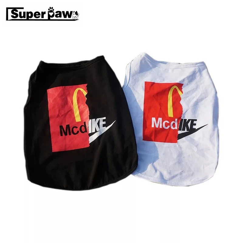 

Tide Brand French Bulldog Summer T-shirt Outdoor Vest Pet Clothes Dogs Pets Clothing Cat Dog Apparel Pug Costume GLC01