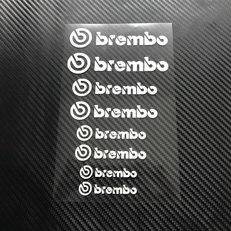 

BREMBO Wheel brake disc Calipers Vinyl Decal Auto Personalized Car Wrap Reflective Strip Car stickers and decals