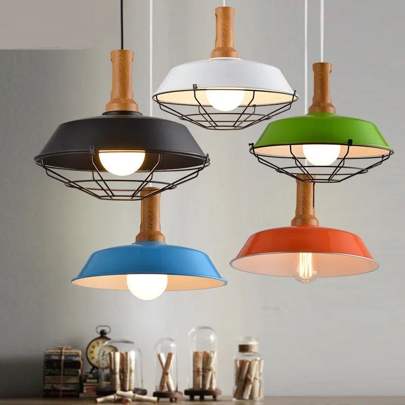 

36CM North American-style rural modern minimalist chandeliers restaurant industrial wind creative wrought iron GY64