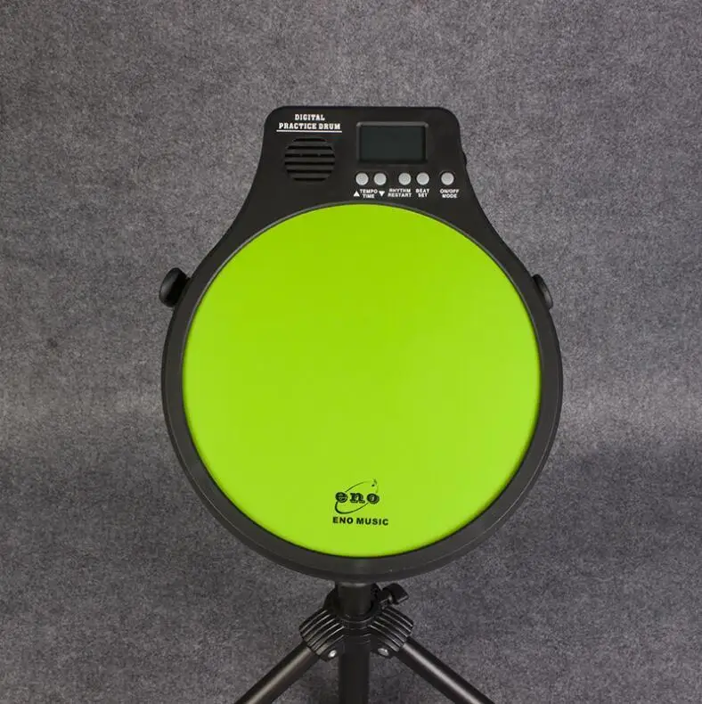 

Dumb Drum Pad Set With Stand EMD40 Electronic Dumb Drum Electronic sensing system 10 Inch Drum Practice Drum Metronome Gu20