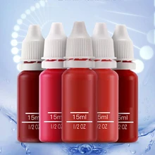 10 Цвета тату макияж Чернила для перманентного татуажа Набор 15 мл одна бутылка пигмент «Biotouch» для бровь Вышивание Татуировка Макияж Пигмент