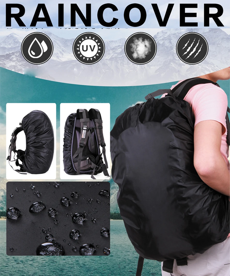 45L 60L 70L 80L дождевик водонепроницаемый чехол для рюкзака Открытый походный Кемпинг Альпинизм велосипедный лыжный непромокаемый рюкзак защитный чехол
