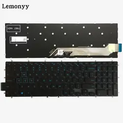 Нам новая клавиатура для Dell Inspiron G3 15 3579 3779 G5 15 5587 G7 15 7588 Синий Клавиатура ноутбука без подсветкой