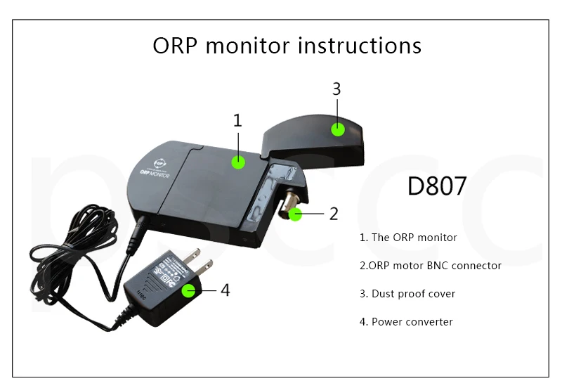 Up-aqua D807 прибор для мониторинга и мониторинга окислительного потенциала D807 ОВП-монитор