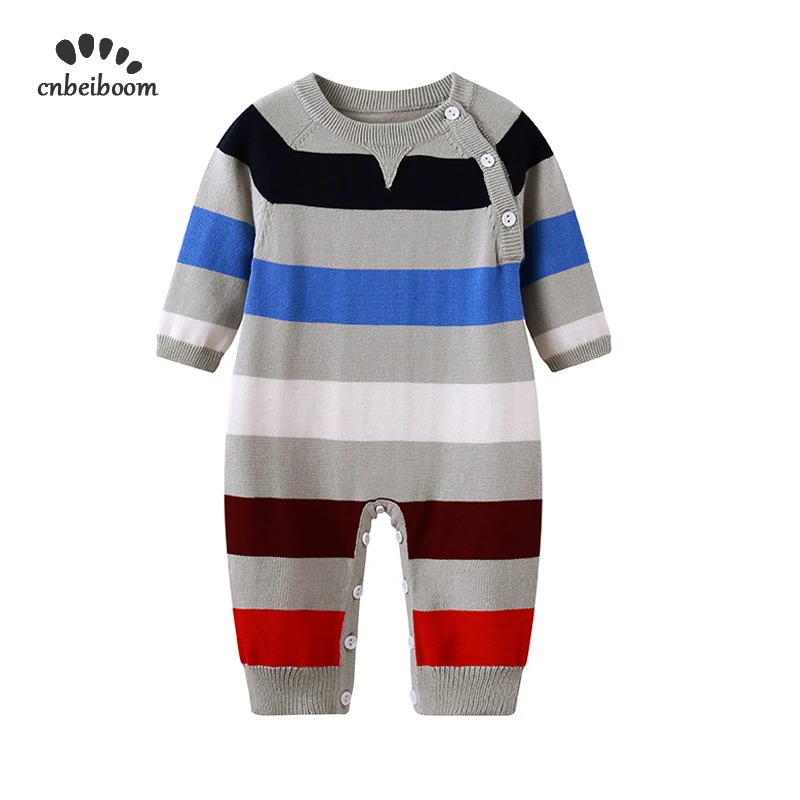 

Infant baby romper knitted Sweater long sleeve winter autumn clothing newborn kids jumpsuits overalls 2019 new high quality
