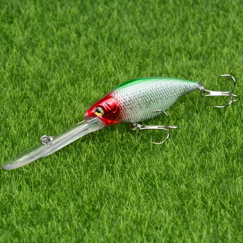 1pcs Plastic Minnow Fishing Lures 11.5cm/9.6g Hard Wobblers Deep Diving Crankbaits isca artificial wobbler pesca