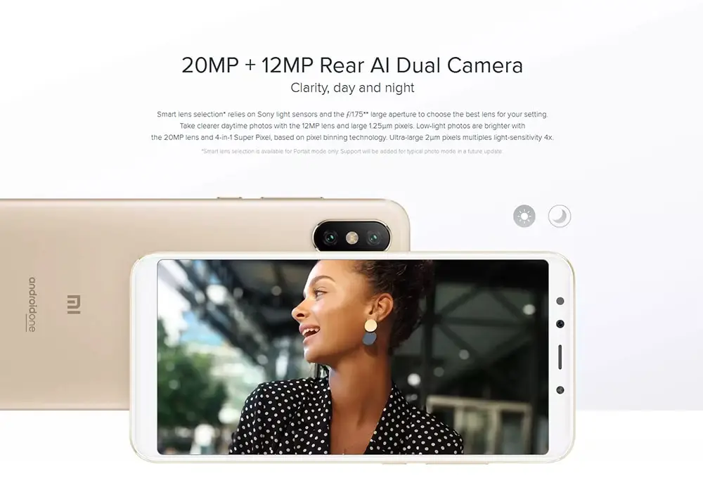 Xiaomi Mi A2 4G Phablet 5.99 inch Android 8.1 Snapdragon 660 Octa Core 2.2GHz 4GB RAM 64GB ROM 12.0MP + 20.0MP Rear Camera Fingerprint Sensor 3010mAh Li-ion Battery- Black