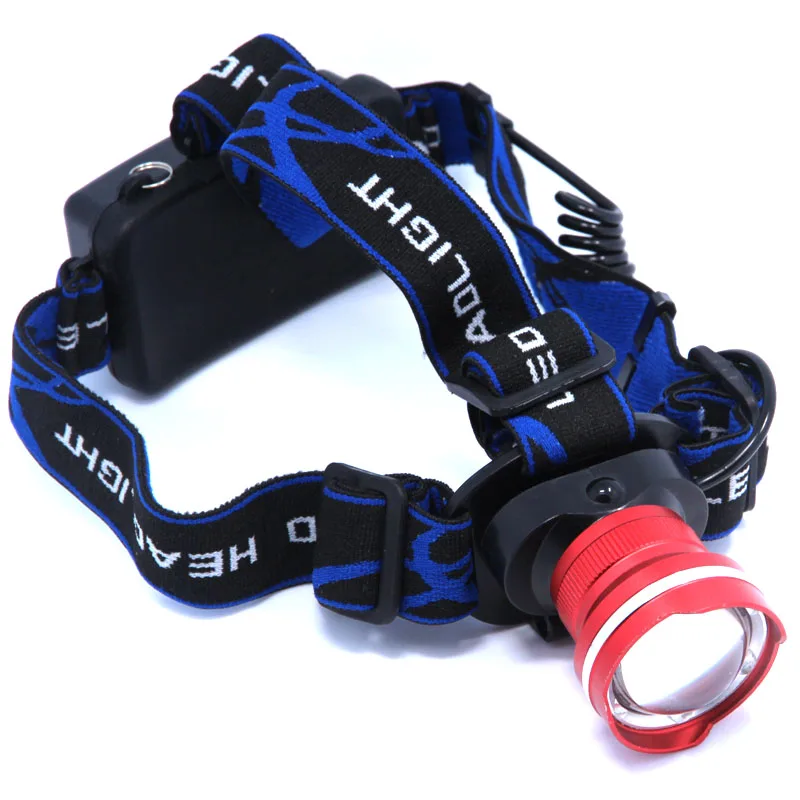 Светодиодный налобный фонарь XM L T6 2000 лм 3 режима масштабируемый Головной фонарик