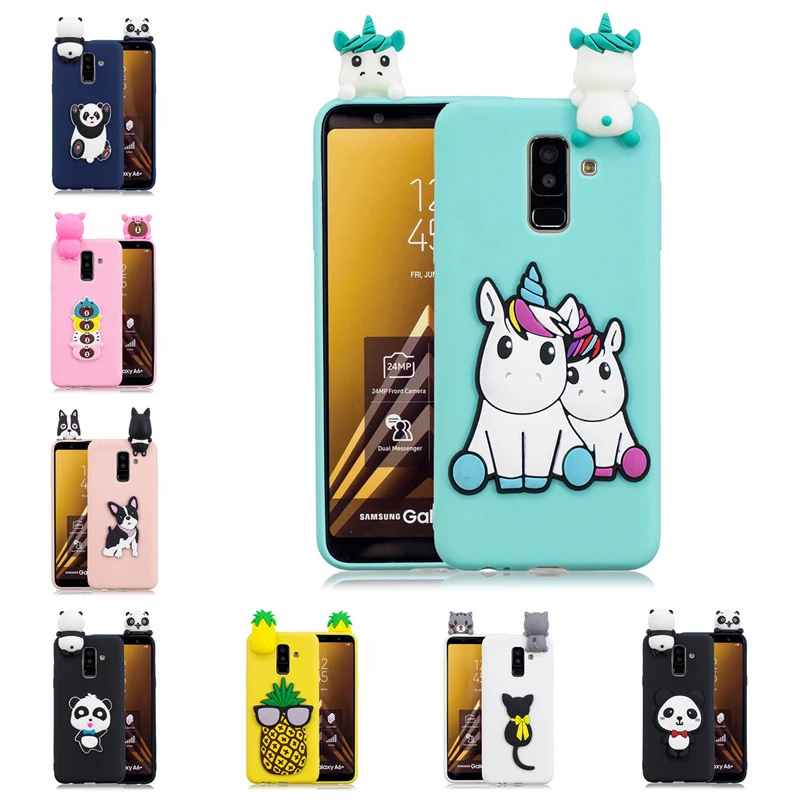 

3D Unicorn Panda Cat Soft Silicone TPU Case Coque For Samsung A10 A20 A20E A30 A40 A50 A70 M10 M20 M30 J4 J6 A6 A8 Plus A7 2018