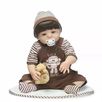 

55cm Full Body Silicone Reborn Babies Doll Toys Newborn Baby-Reborn Doll Bebe Brinquedos Reborn Bonecas