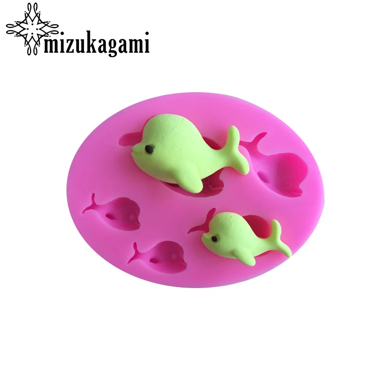 

1pcs UV Resin Jewelry Liquid Silicone Dolphins Mold Animal Whale Charms Molds For DIY Intersperse Decorate Making Jewelry