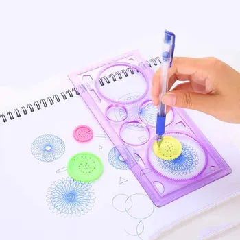 

20CM Cute DIY Drawing Ruler Kawaii Puzzle Drafting Tools for Kids Drawing Template Gift Creative Toy Curve Rulers for Patchwork