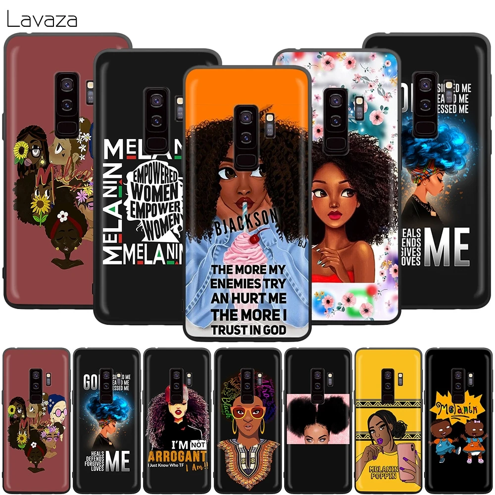 Черный волшебный девушка меланин Poppin чехол для Samsung Galaxy J6 A9 A8 A7 A70 A6 A5 A50 A40 A30 A3 A10 A51
