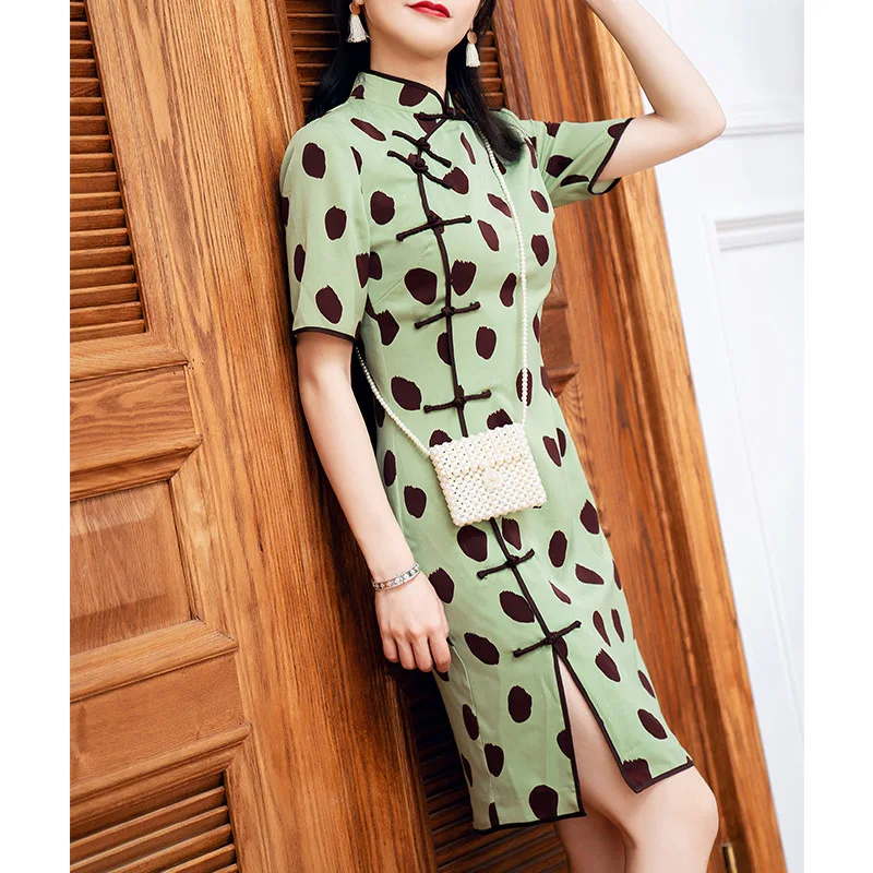 

2019 Summer Latest New Cheongsam Dress