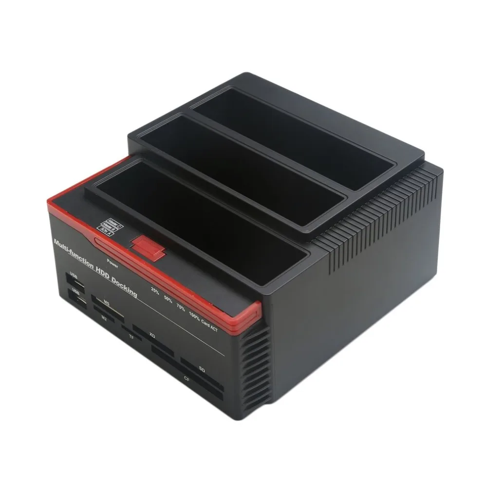 

USB 3.0 To 2.5" 3.5" SATA IDE Hard Disk Drive 3 Slots HDD Clone Docking Station USB HUB 2TB 893U3ISC Multi-purpose HDD Docking