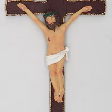 Католическая 8,5 дюймов Смола Иисуса Христа на INRI Крест стены распятие дома Часовня украшения