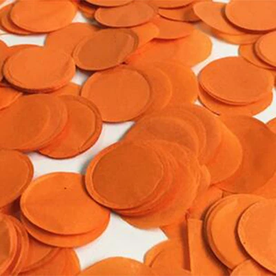 30g/bag 2.5cm Paper Confettis Dots for Wedding Party Decoration Filled in Balloon Party Accessories Festival Celebration Supply - Цвет: Orange