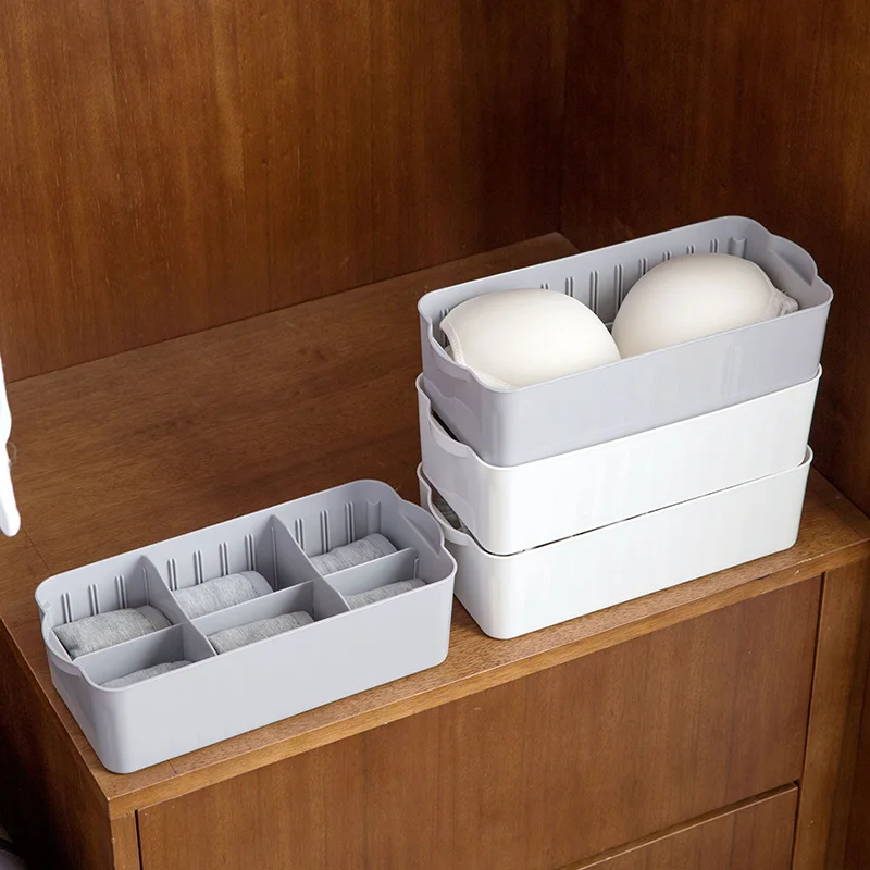 Partition Underwear Storage Box Free Combination Storage Compartment Organizer Household Plastic Bra Underwear Finishing Box4