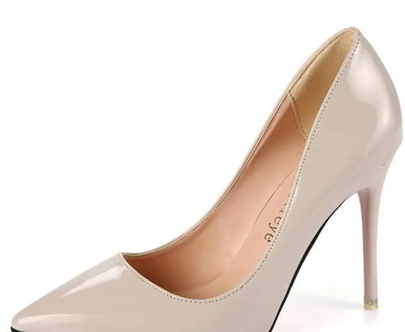 Г., женские туфли-лодочки на высоком каблуке пикантная повседневная обувь для ночного клуба и свадьбы платье для вечеринки с острым носком на очень высоком каблуке 10 см - Цвет: Серый