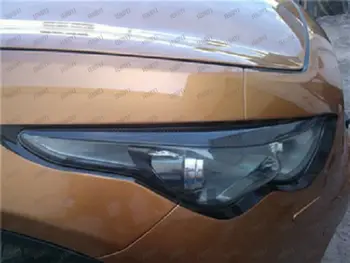 

Genuine Carbon Fiber Headlight Eyebrows Eyelids for 2009-2013 Infiniti FX35 FX37 2010