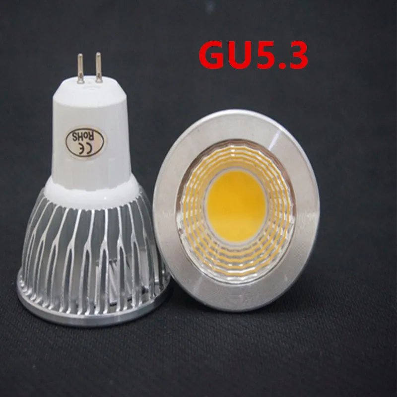 1 шт. высокое Мощность светодионая лампа GU5.3 Коб 9 Вт 12 Вт 15 Вт/Светодиодная панель с регулируемой яркостью COB Светодиодный прожектор теплый холодный белый лампа GU 5,3 110V 220V