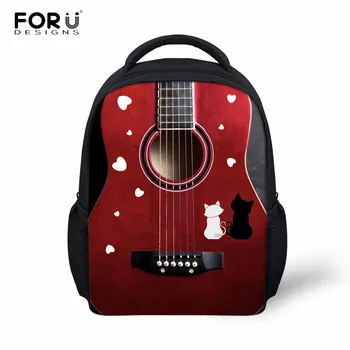 

FORUDESIGNS Music Printing Baby Kids School Bags,Preschool Boy Girl Small Book Schoolbag,Mini Children Kindergarten Backpack